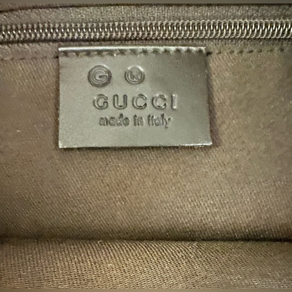 Gucci Large Horsebit Canvas and LeatherHobo Shoulder Bag EUC - Picture 9 of 10